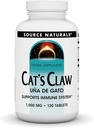 Źródło Naturals Cat 's Claw Bark UNA de Gato 1000 mg Suplement diety - Wspiera system immunologiczny - 120 tabletek