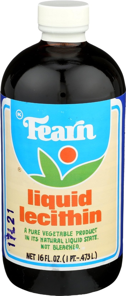 Fear Natural Foods Liquid Lecytyna, 16 Ounce