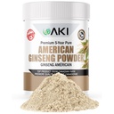 AKI American Ginseng Powder z 4% żeńsenozydów - Idealny do kawy, Napoje jak koktajle - Opakowanie 1 (1.5oz / 42.5g)