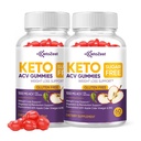 Keto Acv Gummies dla zaawansowanych utraty wagi i oparzenia tłuszczu brzucha - Pro Active Super Apple Cider Gummies Ocet - Rapid Fat Burner Suplement diety dla kobiet mężczyzn - Bez cukru & Gluten Free (1000MG)