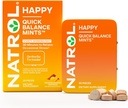Natrol Quick Balance Happy Mints, Sporadycznie Stress Relief Supplement, 30 Mints, 15 Day Supply