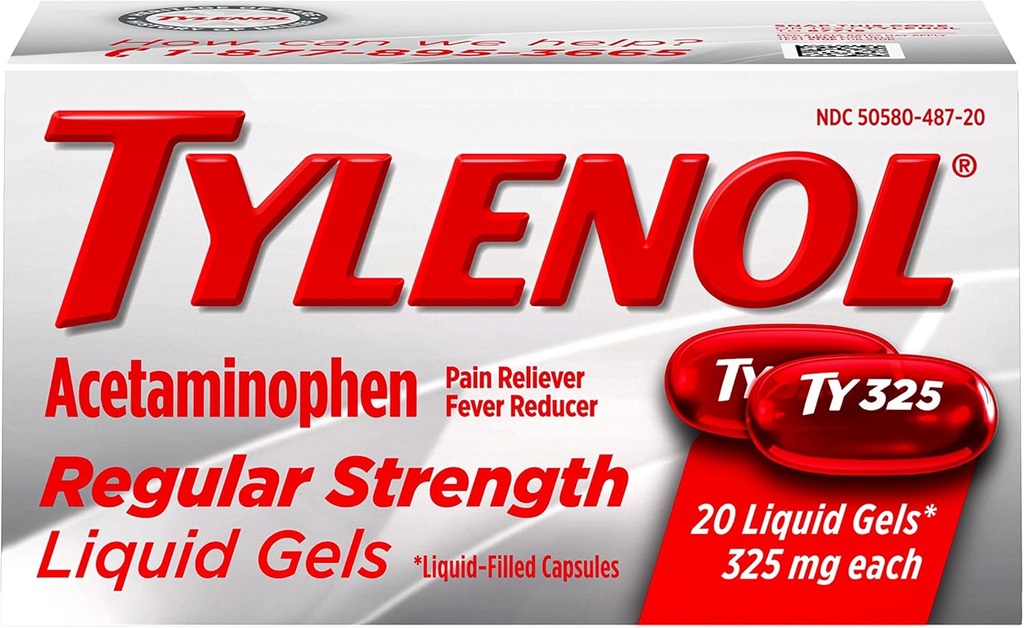 Tylenol Regularna siła żele płynne, 20