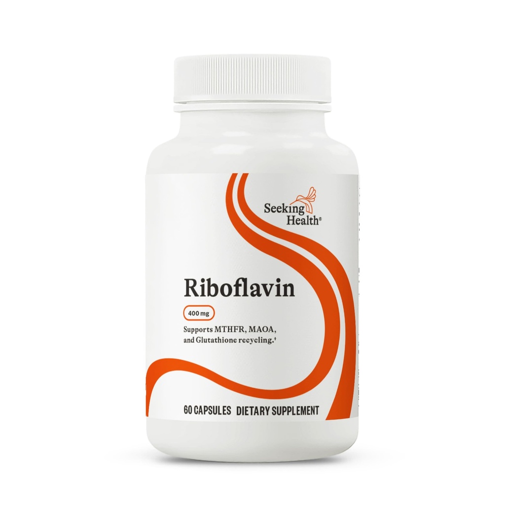 Poszukiwanie zdrowia Riboflawina - Suplement witaminy B2 do wsparcia metylacji - Wsparcie Homocysteiny Metabolizm z przeciwutleniaczami Składniki - 400 mg, 60 Kapsułki