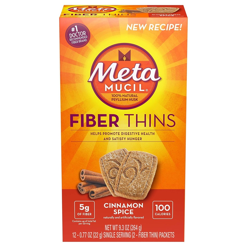 Metamucyl Fiber cienki Cynamon Spice - 12ct