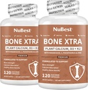 NuBest Bone Xtra Plant- Based Bone Strength Formula z wapniem, Magnez z morskich Algae, Phosphorus, Witamina C, K2, D3