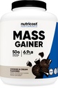 Nutricost Mass Gainer Cookies N Cream Flavor, 6.9 LBS, 50 gramów białka na porcję - Non-GMO