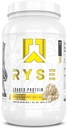 RYSE w proszku z białkiem nasyconym - Wanilia Masło orzechowe - 25g Izolat białka serwatki & Koncentrat z włóknem prebiotycznym & MCTs - Niskie węglowodory, niski cukier, Przyjazny do spożycia - 27 Sług / 2 lb Tub