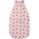 Woolino Merino Wełna i Organic Cotton Ultimate Baby Sleep Sack - 4 Sezon Kocyk ubrany - Dwukierunkowy Zipper Regulowany śpiwór - Uniwersalny rozmiar (2- 24 Miesiące) - Truskawka