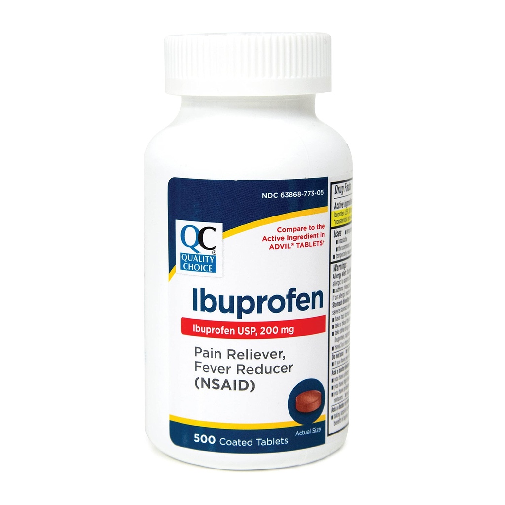 Wybór jakości Ibuprofen 200mg. Tablet 500- Count plastikowe butelki