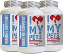 I LOVE MY PETS LLC cat Heart Health - CAT Immune Support - Booster - Healthy Supplement - Cat Coat Supplement - 180 Treats (3 butelki)