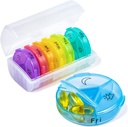 Cotygodniowy Pill Organizator, Chrxbei 3 razy w ciągu dnia Pill Case Organizatorzy 7 dzień, Zagęszczony Podróże Pill Box z 21 Duże Komory, BPA Free Medicine Organizator do trzymania witaminy, Suplementy, Oleje rybne