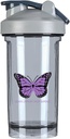 Hodgkin Lymphoma Cancer Awareness 18 Ounce Shaker Butelka Drink Mixer Leak- odporne przed treningiem proteiny shakes posiłek shakes Butelki wymiany 500ML / 18 Oz Gray & -1 & -1