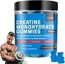 Jednowodzian Gummie - 5g Jednowodzian Stworzenia na służby- Zwiększyć siłę i budować mięśnie, Bez cukru, Wegan, Blueberry Flavor, Każda butelka / 120 Kapsułki, dla mężczyzn i kobiet (1)