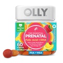 OLLY Prenatal Multivitamin Gummy, Wspiera zdrowy wzrost i rozwój mózgu, Kwas foliowy, Witamina D, Omega 3 DHA, Suplement do żucia, Citrus Berry Flavor, 30 Day Supply - 60 Count