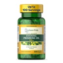 Puritan 's Pride Cold Pressed Evening Primrose Oil 500 mg z GLA, Suplement diety dla kobiet i zdrowia skóry, 100 Szybkie uwalnianie miękkie żele