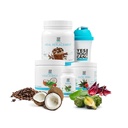 Tak można! Detox Plus Kit - Codzienne czyszczenie czystego pokarmu włóknistego Napoje, Shake Booster & Suplement, Zestaw do czyszczenia ciała dla mężczyzn i kobiet, Daily System Cleanse - Kawa, Hibiscus