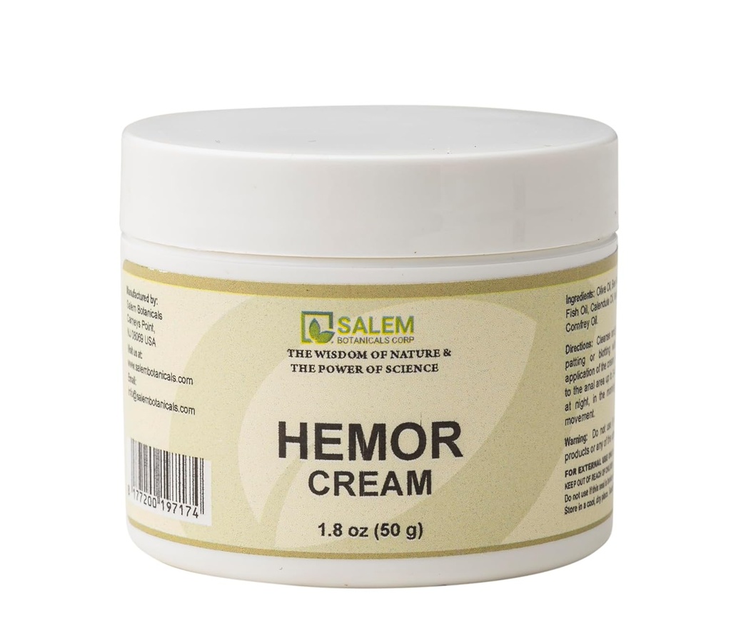 Salem Botanical Hemor Cream, 1.8 unce