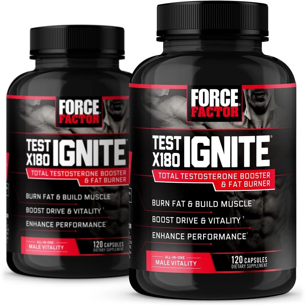 Test FAKTOR force X180 Ignite 120ct 2- Pack, 240 Count