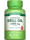 Nature 's Truth Antarctic Krill Oil 2000mg Softgels 124; 60 Hrabia 124; Omega-3 z EPA & DHA Equipment 124; Non-GMO & Gluten