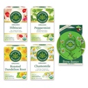 Tradycyjne Medicinals, Organic Variety Pack for Wellness w czterech soothing Flavors, obejmuje miętę pieprzową, rumianek, Hibiscus, pieczone Dandelion Root, Tea Buddy, 64 Tea Bags, (4 Pack)
