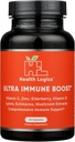 Health Logics Fortify! Kapsułki z witaminą C, Cynk, Elderberry, Witamina D, Lizyna, Echinacea, i ekstrakty grzybów do potężnego przeciwutleniacza immunologicznego wsparcia, 60 Kapsle Veggie