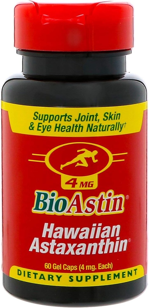BioAstin Hawajski Astaksantyna Przeciwutleniacz 4 MG (60 kapsułek żelowych)
