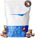 XEELA Plant Based Vegan Protein Powder - Independently Tested - 25g High Protein, Pea Protein for Men & Women - Vitamin & Minerals, Non GMO, Dairy & gluten Free, LowCarb & LowFat (Puchar masła orzechowego)