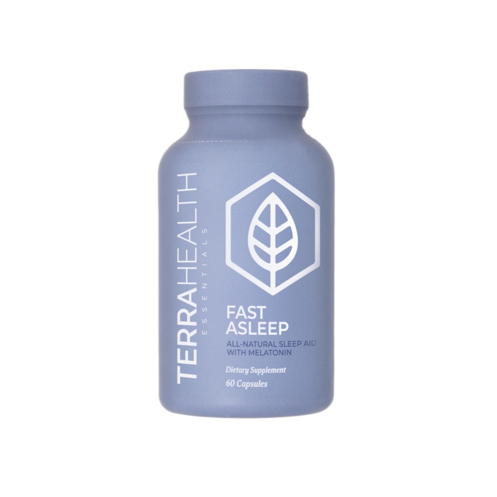 Terra Heath Essentials Fast Asleep - Wsparcie snu, Pomaga w bezsenności i niepokoju - Wszystkie naturalne, 30 Day Supply