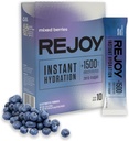 Rejoy - Pakiety proszkowe elektrolitów, 10 Sticks - Suplement Napoju Nawadniającego - Bezcukrowy, Keto i Paleo Friendly, Wegan, Non-GMO, Easy Open Single- Serving Stick (Mieszane jagody)