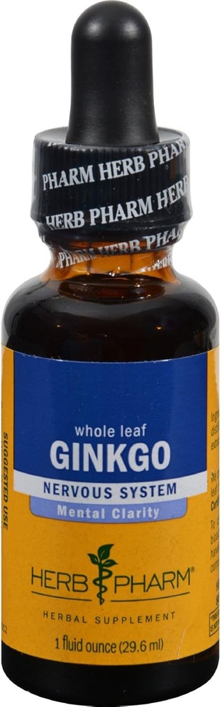 Herb Pharm Ginkgo System nerwowy - 1 fl oz