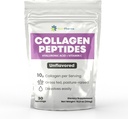 Kolagen Peptydy Proszek z kwasem hialuronowym i witaminą C, Promotes Włosy, paznokci, skóry, kości i stawów zdrowia, Nieflawored Collagen Protein Powder, 30 Słupki, 10,8 oz