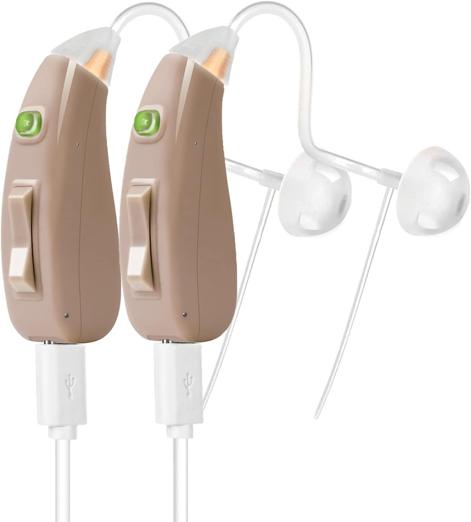 Banglijian Hearing Aid Ziv- 201A Odzyskiwalny cyfrowy hałas Anulowanie małych rozmiarów (Para)