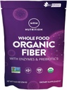MRM Nutrition Whole Food Organic Fiber 124; z Enzymy + Prebiotyki 124; Nierozpuszczalne + Włókna rozpuszczalne 124; Digestive Health + Regularność 124; 6g Włókna na Serving 124; 32 Służenie
