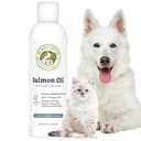 Wholistic Pet Organics Salmon Oil: Deep Sea Wild Alaskan Salmon Oil for Dogs and Cats - Natural Omega 3 Dog Fish Oil Supplement with EPA and DHA for Skin, Coat, Heart and Nerwowy System Health