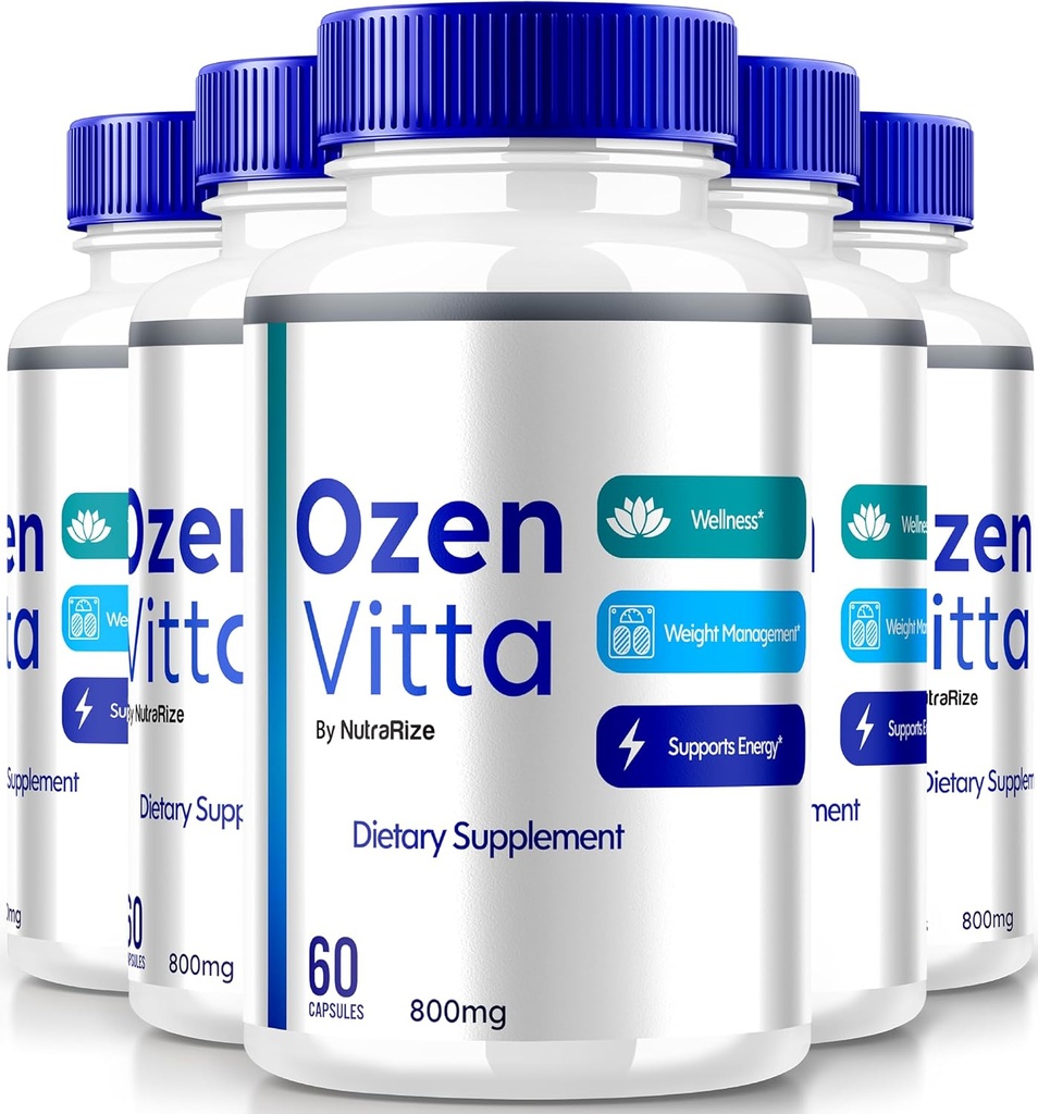 (5 opakowań) Ozen Vitta, Ozen Vitta kapsułki, Oficjalna OzenVitta formuła dla skutecznej utraty masy ciała, All- Natural Keto pigułki dla fit i aktywnego stylu życia, suplement zdrowia Capsula Recenzje (300 kapsułki)