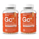 Elementy zasadnicze Glukozamina Chondroitin MSM Boswella Serrata Hyaluronic Acid Supplement Joint Support Antioksydant Supplement for Flexibility - 180 kapsułki (2- Pack)
