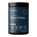 Kolagen pożywny Proszek z białka serwatki, 21g Białko per serving, Unflavored, Wspomaga odzysk mięśni, Joint Health, i Hydration skóry z Grass- Fed Kolagen Peptydy, Witamina C, 14 Słupki