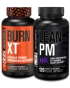 Jacked Factory Burn- XT Klinicznie zbadane Thermogenic Weight Loss (60 Kapsułek) - Lean PM MAX Sleep Aid (120 Kapsułek) dla Supression Apetite (180 Kapsułek)