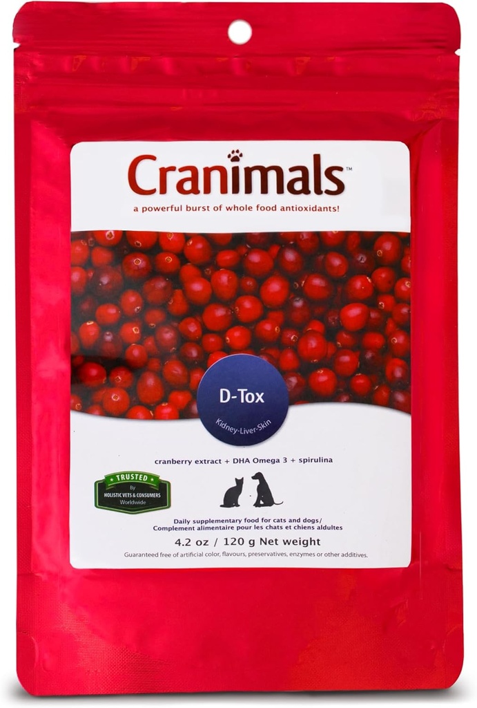 Cranimals D- Tox Supplement for Dogs, 4.2 oz