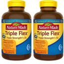 Nature Made TripleFlex, Glukozamina Chondroitin i MSM - 2 butelki, 200 Kapulety Każdy, 400 Kapulety Razem