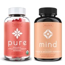 WellPath Pure Apple Cider Ocet z Matką Gummies & Mind Brain Supplement z grzywą lwa - Obsługuje Focus & Pamięć, 60 Ct każdy