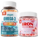 Żelazne gumki suplement Wegan Omega3 Gumiaki 1280mg