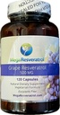 Mega Resveratrol Red Grape Skin, Piceid Resveratrol, Water- Rozpuszczalny / Wysoka absorpcja / Wzmacnia tlenek azotu. 500mg na kapsułkę. Czystość potwierdzona. Brak toksycznych "nieaktywnych" składników. Keto, Vegan, Non-GMO.