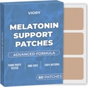 Melatonina Sen Łaty dla dorosłych Dodatkowa siła 124; Easy- to- Zastosuj Sen Patch z Valerian 124; Relax & Wake Up Odświeżone 124; Długotrwały komfort nocy dla mężczyzn i kobiet 124; 60 Łaty
