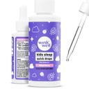 Wink Well Kids Liquid Melatonin Drops - Naturalne Baby Sleep Drops for Toddler Sleep Aid with 1mg Per Serving- Non- Addictive Children 's Liquid Melatonin - 2 Oz