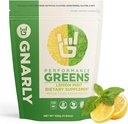 Gnarly Nutrition Greens Superfood Powder – Lemon Mint Performance Super Greens Powder – NSF Contents Certified – Organic, Probiotics & Essential Micronutrients - Lemon Mint, 11.64 oz