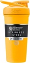 BlenderBottle Sport Izolowana stal nierdzewna Shaker Butelka z drutu Whisk, 24- Ounce, Mango - Shakes protein & Hydration dla sportowców & Fitness Entuzjastów, Easy Mixing, Keeps Drink zimno, Lockable Lid