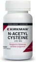 Kirkman N- Acetylo Cysteine100 mg - Hypoalergenne 124; 124; NAC 124; 124; 100 Kapsułki wegetariańskie 124; 124; Gluten i Casein wolne 124; 124; 124; Przeciwutleniacze 124; 124; Wspomaga odpowiedź układu immunologicznego.