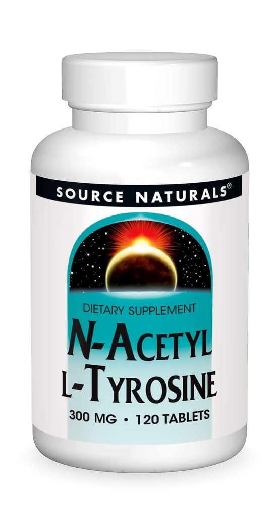 Źródło Naturals N- Acetyl L- Tyrozyna Suplement diety - 120 tabletek