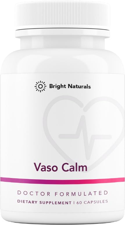 Vaso Calm - Healthy Blood Balance Supplement - Cechy fermentowany czosnek, Seler i Grape Seed Extract, Hibiscus i Witamina K2 - Made in USA